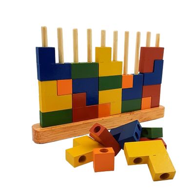 Brinquedo educativo infantil Parede encaixe bloco de montar
