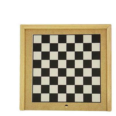 Jogo infantil Dama Ludo 4 cores madeira
