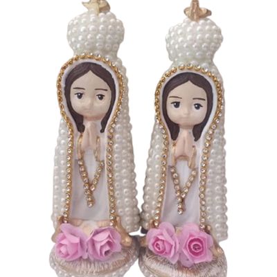 Nossa senhora de Fátima + 1 Caixa em MDF + 1 Mandala