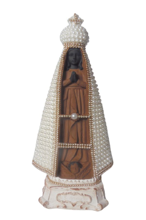 Nossa Senhora Aparecida com pérolas