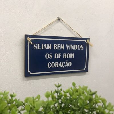 Placa Mdf Seja bem vindo