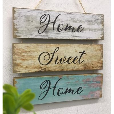 Placa Mdf home sweet home