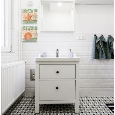 Placa Mdf praia lavabo