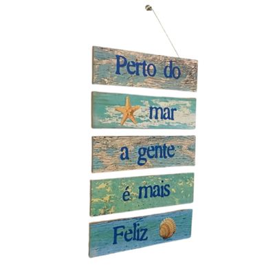 Placa Mdf beach house Náutico