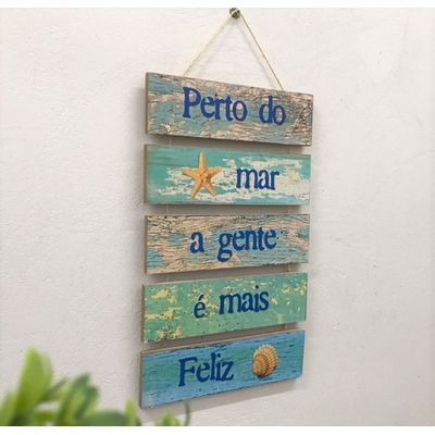 Placa Mdf beach house Náutico