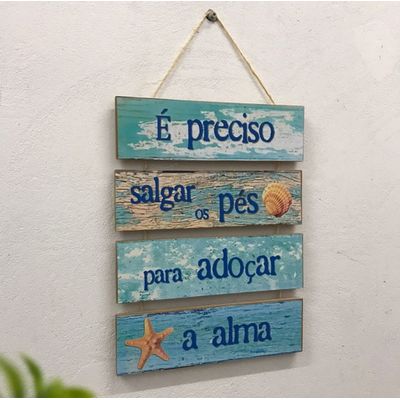 Placa Mdf beach house Náutico Móbile