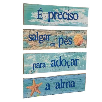 Placa Mdf beach house Náutico Móbile