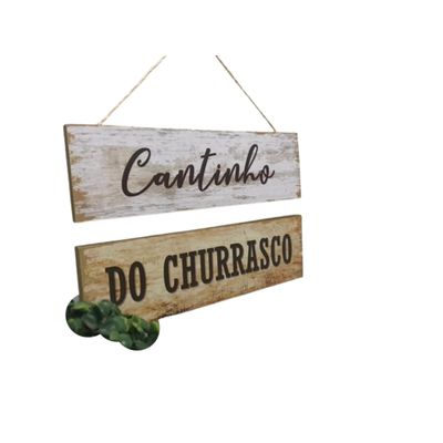 Placa Mdf churrasco