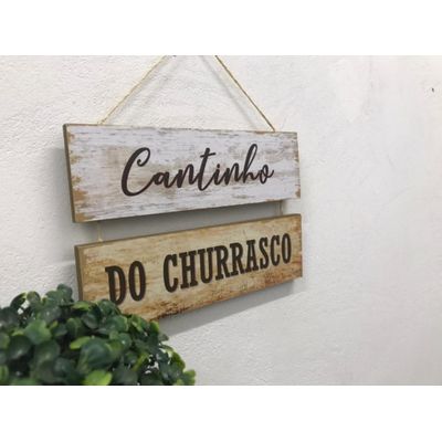 Placa Mdf churrasco