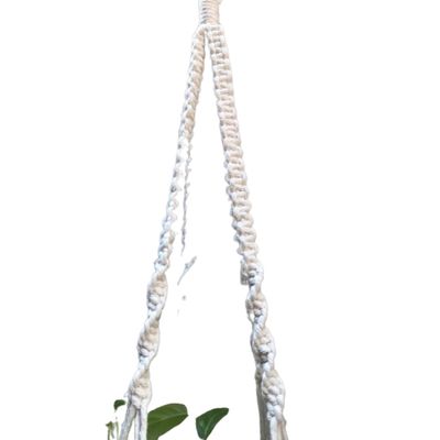Suporte plantas macramê cru