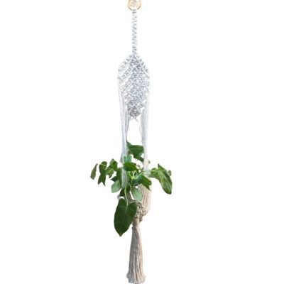 Suporte plantas macramê cru Serena