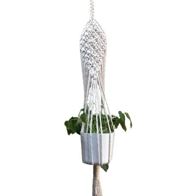 Suporte plantas macramê cru Serena