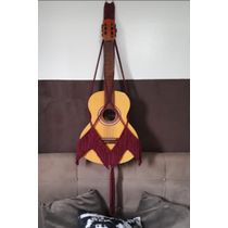 Suporte violão Macramê Vinho