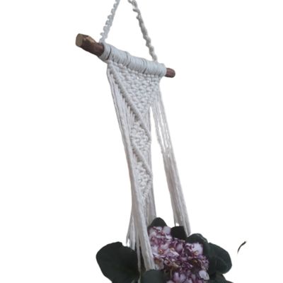 Suporte plantas macramê cru Anabel