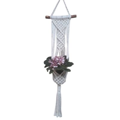 Suporte plantas macramê cru Anabel