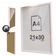 Quadro Infantil Rosa 6 un A4 vidro e pendurador