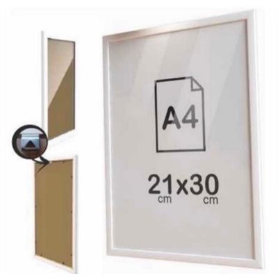 Quadro Infantil animais 6 un A4 vidro e pendurador