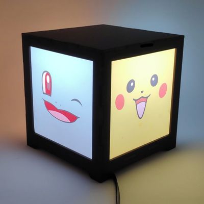 Luminária Box PokemonEM MDF