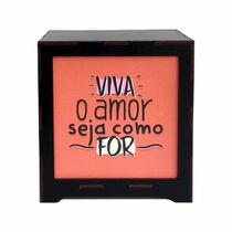 Luminária Box Namorados Viva o Amor EM MDF