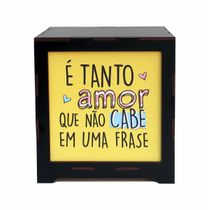 Luminária Box Namorados É Tanto Amor com Você é Assim EM MDF