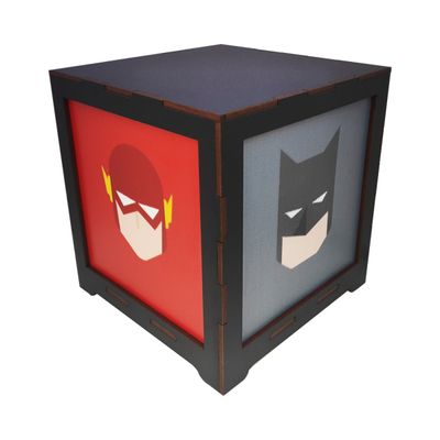 Luminária Box Liga da Justiça EM MDF