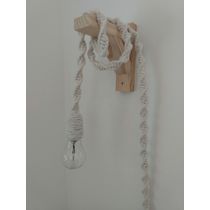 Luminária Macramê com suporte