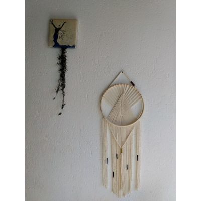 Painel Macramê Kaiapó