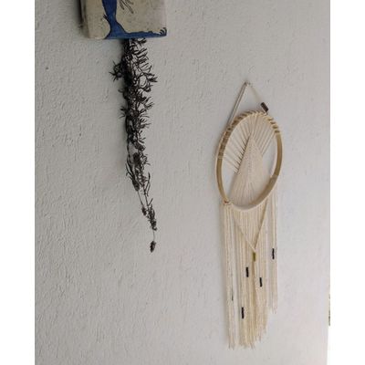 Painel Macramê Kaiapó
