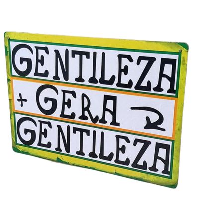Placa MDF Gentileza