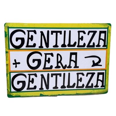 Placa MDF Gentileza