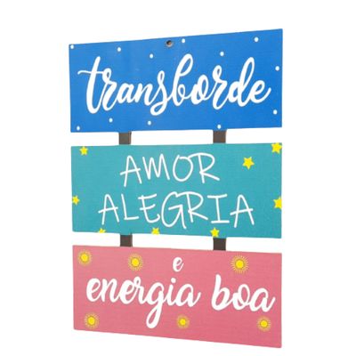 Placa MDF Transborde amor