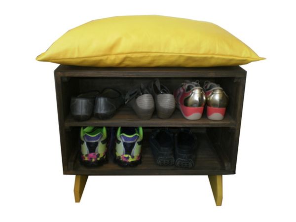 Sapateira Puff Yellow