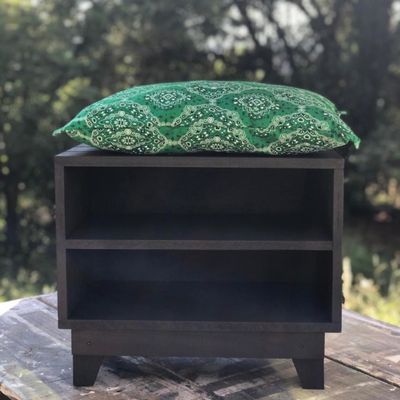 Puff Sapateira Black bandana