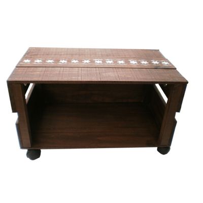 Rack madeira rodinhas
