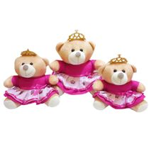 Ursa Pelúcia Princesa Pink 3 un