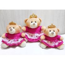 Ursa Pelúcia Princesa Pink 3 un