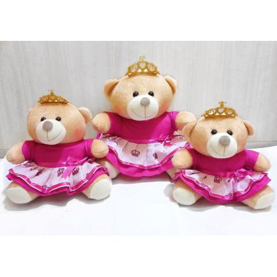Ursa Pelúcia Princesa Pink 3 un