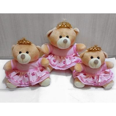 Ursa Pelúcia Princesa 3 un