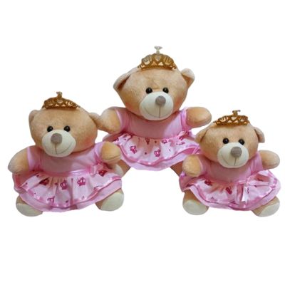 Ursa Pelúcia Princesa 3 un