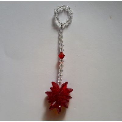 Cristal Retrovisor De Carro - Cor Vermelho