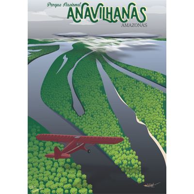 Quebra cabeça Anavilhanas 1014 peças - 98x70cm