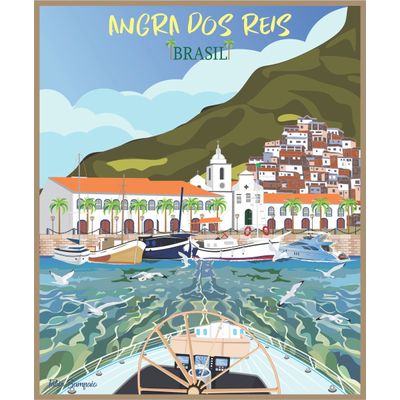 Quebra cabeça Angra dos Reis 1014 pçs - 89 x 73cm