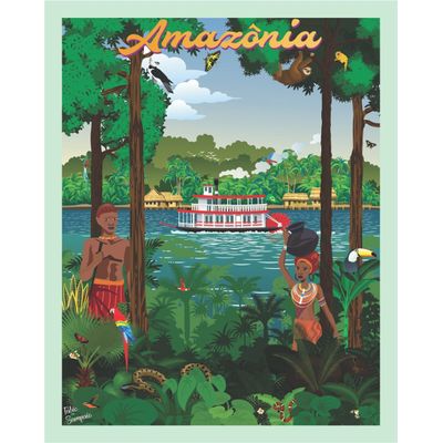 Quebra cabeça Amazônia 98 x 78cm - 1014 peças