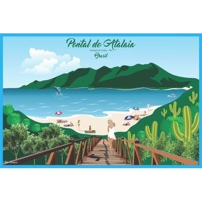 Quebra cabeça 1014 peças - Pontal do Atalaia - RJ 98 x 74cm
