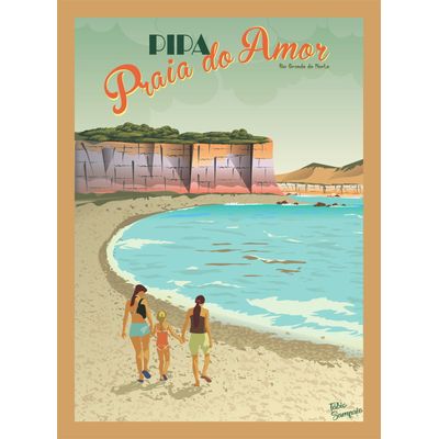 Quebra cabeça Praia do Amor Pipa 1014 peças -98 x 70cm