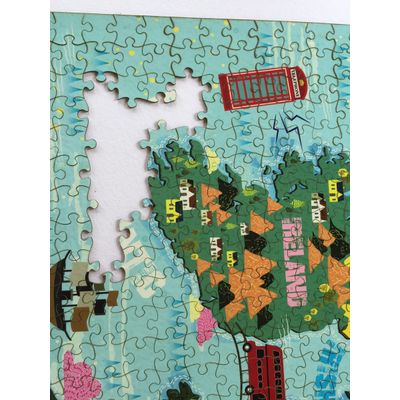 Quebra cabeça mapa do Reino Unido - 78x78cm 676 peças