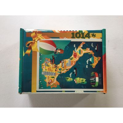 Quebra cabeça mapa ilustração da Itália 78 x 78cm - 676 pçs