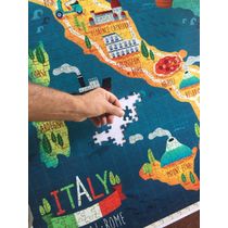 Quebra cabeça mapa ilustração da Itália 78 x 78cm - 676 pçs
