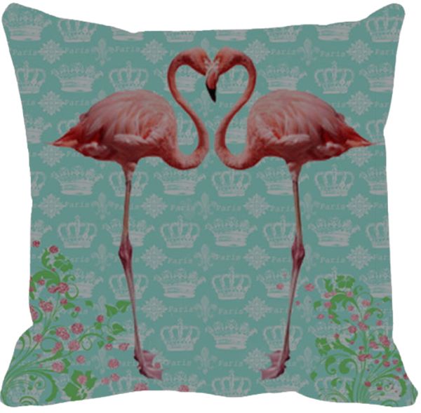 Almofada Flamingo Coroa