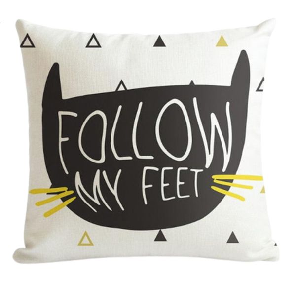 Almofada Cat Follow My Feet
